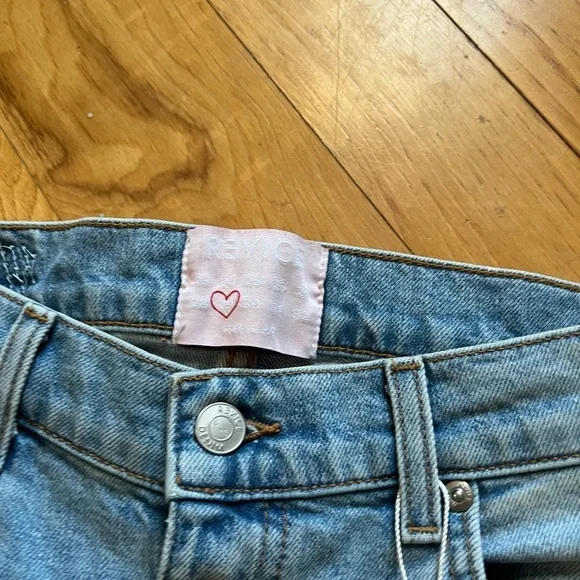 NWOT: REVICE Jeans with Black and White Stripes - Picture 5 of 7